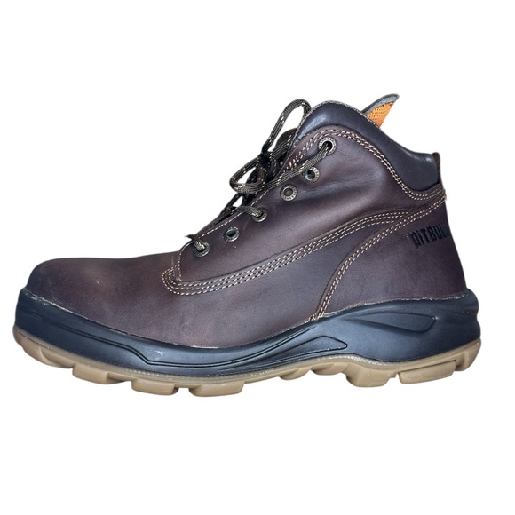 Pirpull Safety Work Boots NWT – Brown Leather, Slip-Resistant, Size 12 main image 7